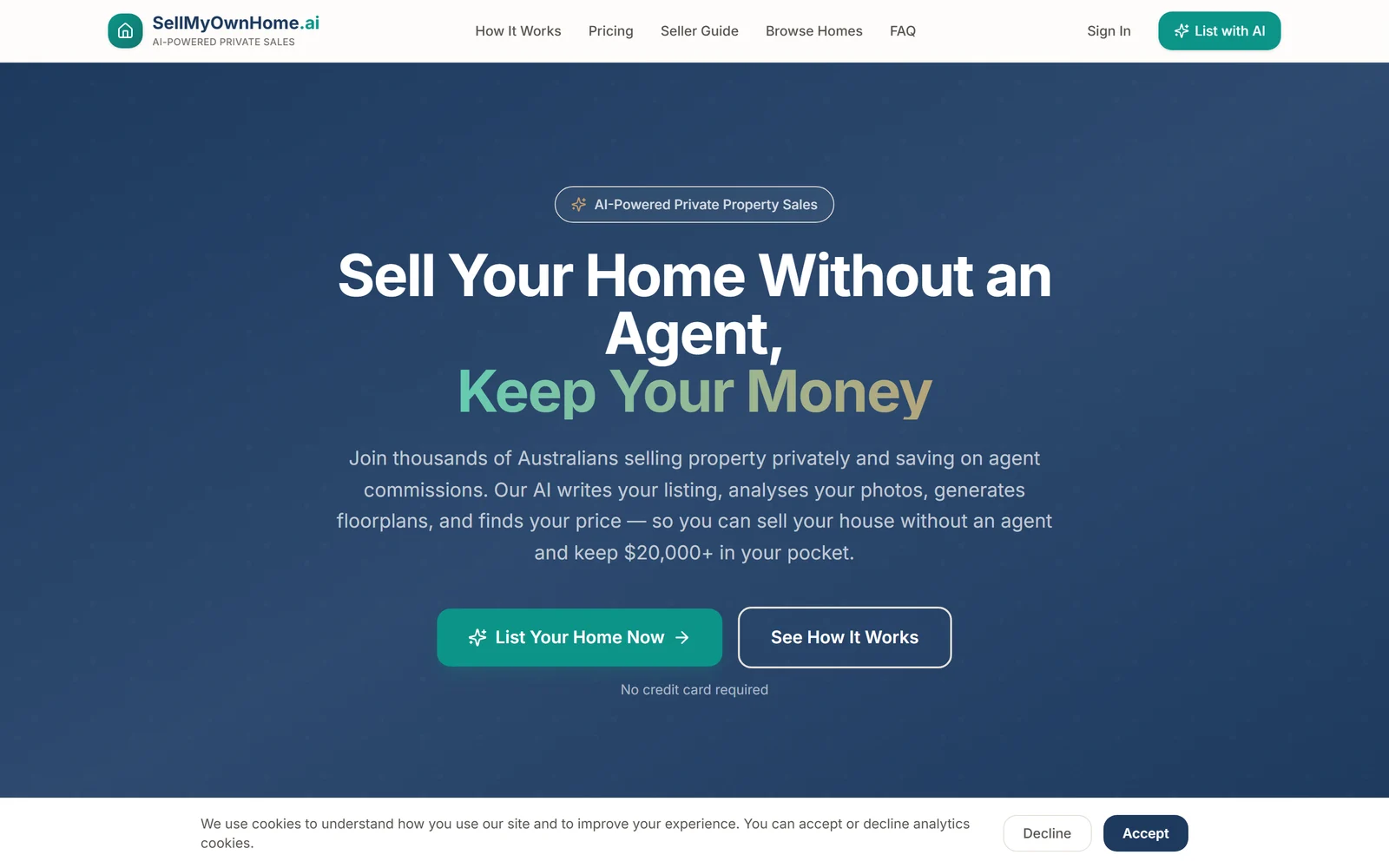 SellMyOwnHome — AI For-Sale-By-Owner Platform for Australia